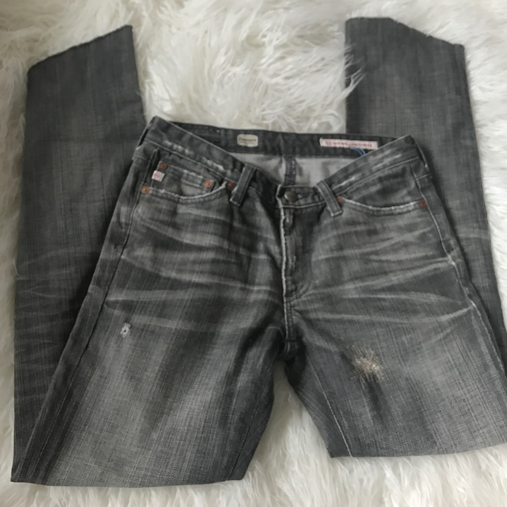 AG Jeans Premiere Skinny Straight Destruction